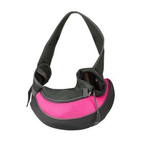 Pet Carrier for Dogs Cats Hand Free Sling Adjustable Padded Strap Tote Bag Breathable Shoulder Bag Carrying Small Dog Cat (Option: PetPuppyCarrier PinkL)